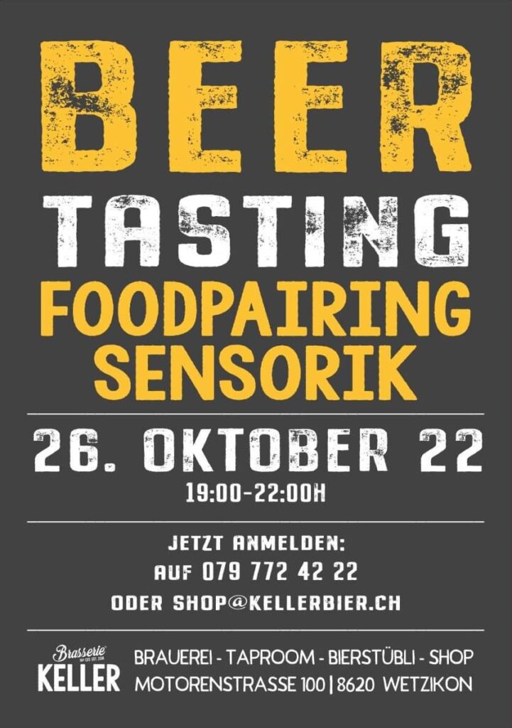 Beer Tasting Foodpairing Sensorik Wetzikon